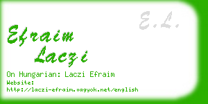 efraim laczi business card
